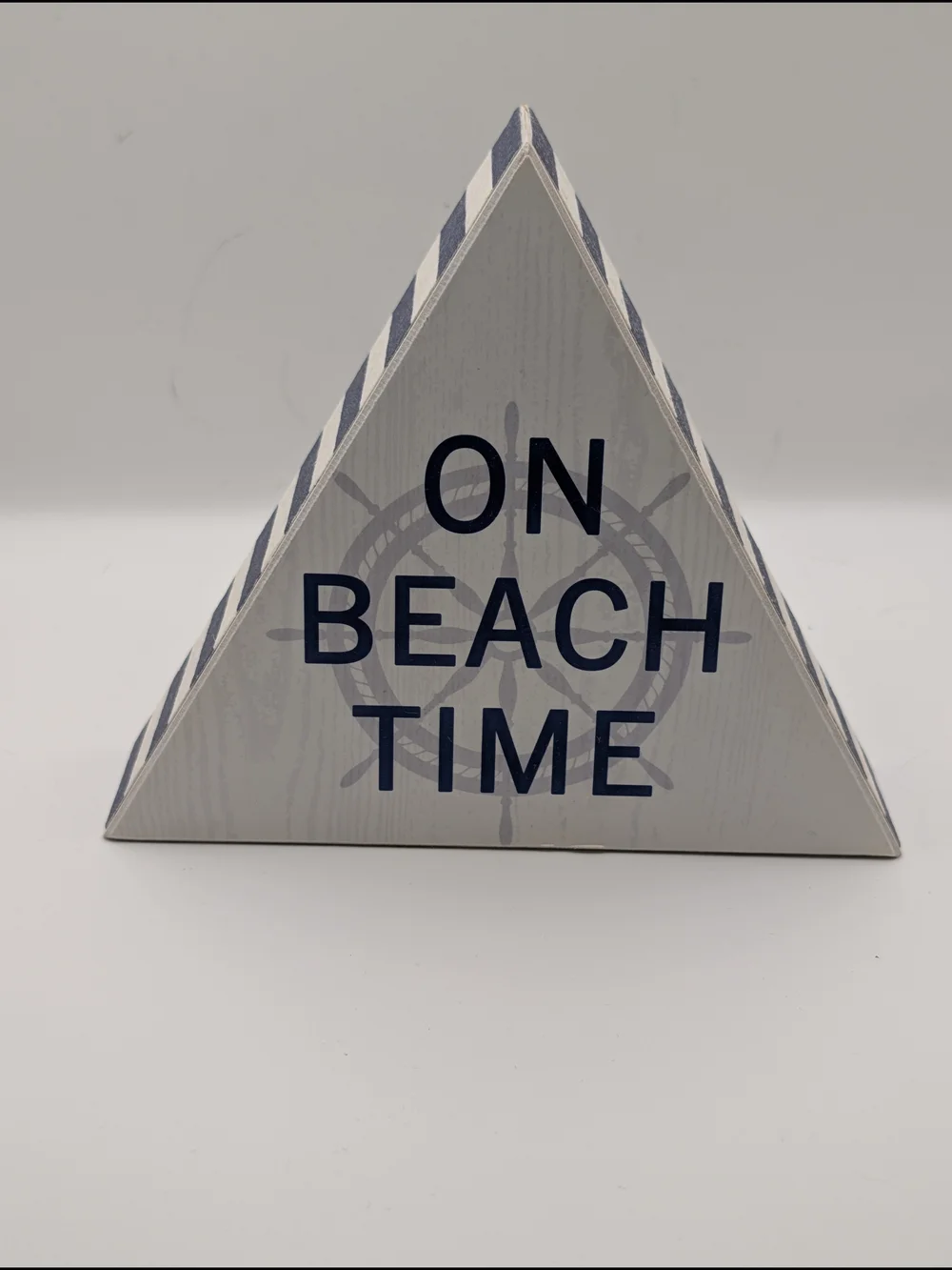 Hobby Lobby Navy and White Triangle Beach Wall Sign